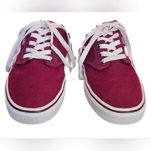 Vans Authentic Low Top Women's Sneakers in Burgundy and White -‎ Size 7